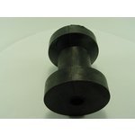 Gummirolle Bugrolle Schwarzer Gummi, <p>bohrung: 16 Mm<p>länge: 100 Mm<p>durchmesser: 75/40 Mm
